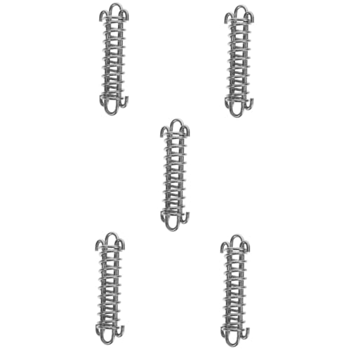 SOLUSTRE 5stücke Hundeleine Mit Stoßdämpfender Feder Edelstahl Zugkraft Für Outdoor-aktivitäten Robust Und Langlebig Verhindert Deformation Vielseitig Einsetzbar Für Hunde Und Mehr von SOLUSTRE