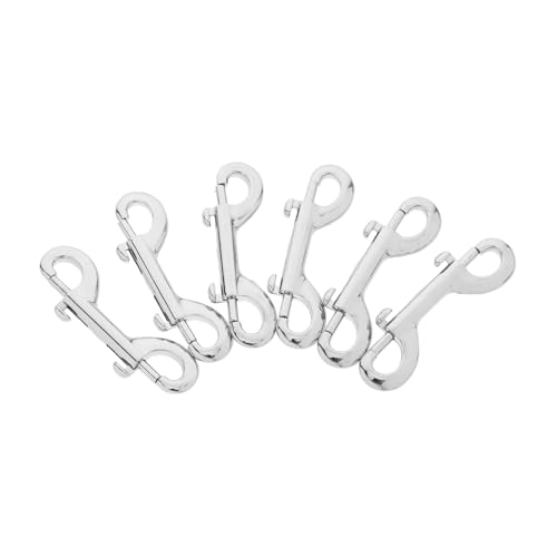 SOLUSTRE 6 Stück Edelstahl Doppelseitige Karabinerhaken mit Drehgelenk Rostfrei Sicherer Bolzenverschluss für Hundeleine Training Reisen Vielseitige Nutzung SOLUSTRE 6 Stück Edelstahl Doppelseitige Karabinerhaken mit Drehgelenk Rostfrei Sicherer Bolzenverschluss für Hundeleine Training Reisen Vielseitige Nutzung von SOLUSTRE