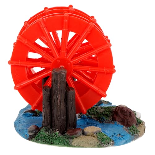 SOLUSTRE Aquarium Dekoration Wasserrad Ornament Für Aquarien Kompakte Sichere Und Realistische Wasser-Dekoration Für Fischtanks Gestaltung Für Frische Aquarienatmosphäre von SOLUSTRE