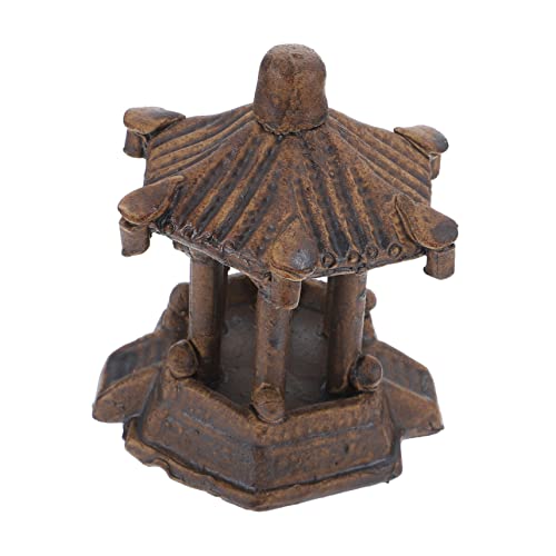 SOLUSTRE Dekoratives Aquarium-dekor Zarter Aquarium-pavillon Aus Hochwertiger Keramik Desktop-Aquarium-Ornament Für Lebensechte Umgebung von SOLUSTRE