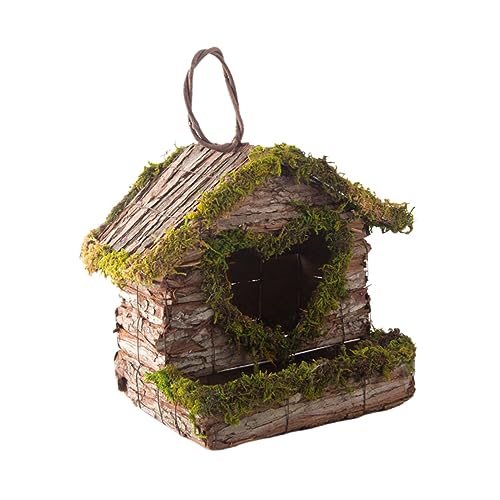 SOLUSTRE Handgefertigtes Vogelhaus aus Rinde und Moos Vielseitig als Balkon und Gartendekoration Blumenkorb und Nistplatz für Wellensittich und Rustikal und Kreativ Gestaltet zum Aufhängen SOLUSTRE Handgefertigtes Vogelhaus aus Rinde und Moos Vielseitig als Balkon und Gartendekoration Blumenkorb und Nistplatz für Wellensittich und Rustikal und Kreativ Gestaltet zum Aufhängen von SOLUSTRE