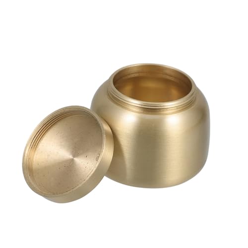 SOLUSTRE Kleine Messingurne Für Die Versiegelte Urne Für Haustiere Und Menschen Tragbare Kleiner Urne Vielseitiger Pulverbehälter Dekorativer Aschenbehälter Für Andenken SOLUSTRE Kleine Messingurne Für Die Versiegelte Urne Für Haustiere Und Menschen Tragbare Kleiner Urne Vielseitiger Pulverbehälter Dekorativer Aschenbehälter Für Andenken von SOLUSTRE