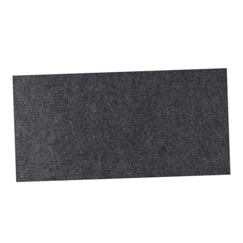SOLUSTRE Selbstklebender Sofaschutz möbel Teppich Katzenkratzermöglichkeitenschutz Katze kratzmatte Katzenkratzentheppichmatte Katzen-Kratzunterlage Polyester Dark Grey von SOLUSTRE