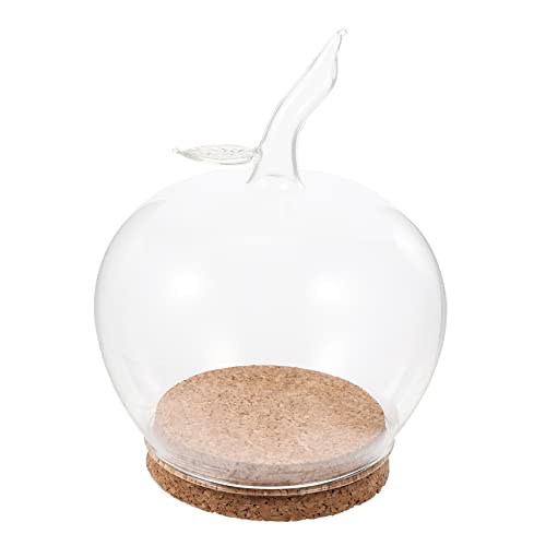 SOLUSTRE Transparente Glasglocke Apfelform mit Holzsockel Zarte Glasabdeckung für Ewige Blumen Dekorative Mikrolandschaft Stilvolle Vitrine für Zuhause und Fotorequisiten SOLUSTRE Transparente Glasglocke Apfelform mit Holzsockel Zarte Glasabdeckung für Ewige Blumen Dekorative Mikrolandschaft Stilvolle Vitrine für Zuhause und Fotorequisiten von SOLUSTRE