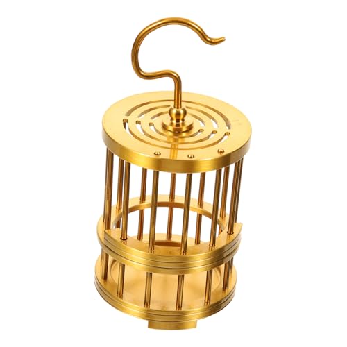 SOLUSTRE Vintage Messing Vogelkäfig zum Aufhängen Kleine Käfig Dekoration für Vögel Grillen und Kleintiere Langlebiger Messingkäfig mit Kreativem Design für Haustiere und SOLUSTRE Vintage Messing Vogelkäfig zum Aufhängen Kleine Käfig Dekoration für Vögel Grillen und Kleintiere Langlebiger Messingkäfig mit Kreativem Design für Haustiere und von SOLUSTRE