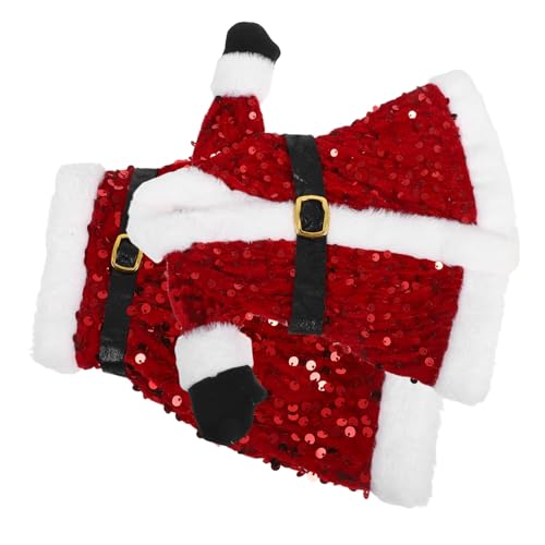 SOLUSTRE Weihnachtliche Flaschenhülle Rot Glänzende Pailletten Flaschenkleid Wiederverwendbar Praktisch Schnell Anzuziehen Für Weinflaschen Feiertagsdeko Tisch Schmuck SOLUSTRE Weihnachtliche Flaschenhülle Rot Glänzende Pailletten Flaschenkleid Wiederverwendbar Praktisch Schnell Anzuziehen Für Weinflaschen Feiertagsdeko Tisch Schmuck von SOLUSTRE