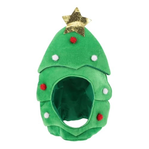 SOLUSTRE Weihnachtsbaumhut Für Erwachsene Weihnachtskopfbedeckung Lustiger Partyhut Weihnachtskostüm Festivitätengeschenk von SOLUSTRE
