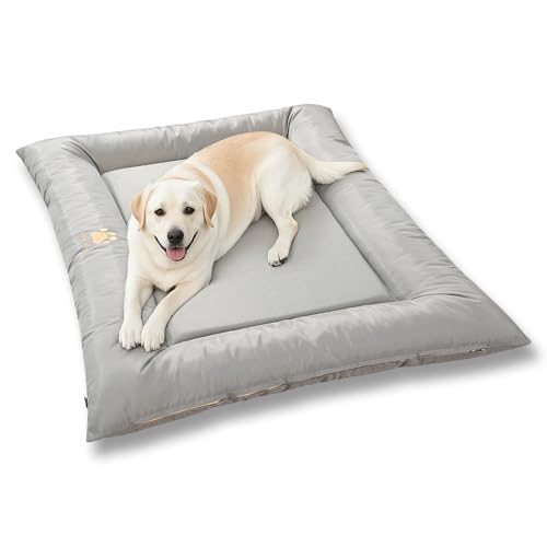 SOMAHE Hundebett für Hundekäfig, Oxford-Stoff, wasserdicht, für den Außenbereich, Käfigmatte, leicht auszuspülen, grau, 106,7 x 71,1 x 7,6 cm SOMAHE Hundebett für Hundekäfig, Oxford-Stoff, wasserdicht, für den Außenbereich, Käfigmatte, leicht auszuspülen, grau, 106,7 x 71,1 x 7,6 cm von SOMAHE