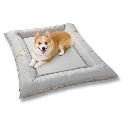 SOMAHE Hundebett für Hundekäfig, Oxford-Stoff, wasserdicht, für den Außenbereich, Käfigmatte, leicht auszuspülen, grau, 91,4 x 58,6 x 7,6 cm SOMAHE Hundebett für Hundekäfig, Oxford-Stoff, wasserdicht, für den Außenbereich, Käfigmatte, leicht auszuspülen, grau, 91,4 x 58,6 x 7,6 cm von SOMAHE