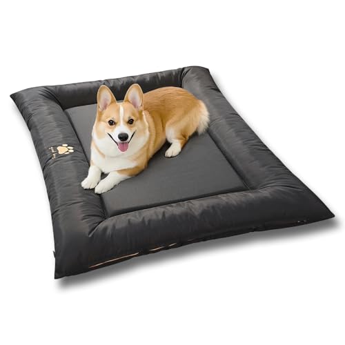 SOMAHE Hundebett für Hundekäfig, Oxford-Stoff, wasserdicht, für den Außenbereich, Käfigmatte, leicht auszuspülen, schwarz, 91,4 x 58,6 x 7,6 cm SOMAHE Hundebett für Hundekäfig, Oxford-Stoff, wasserdicht, für den Außenbereich, Käfigmatte, leicht auszuspülen, schwarz, 91,4 x 58,6 x 7,6 cm von SOMAHE