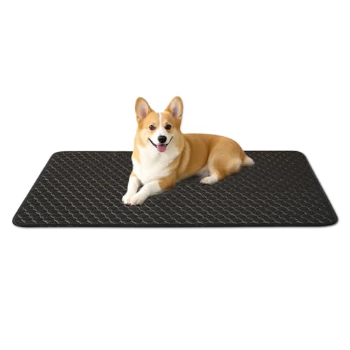 SOMAHE Hundekäfigunterlage für Hundekäfige, weiches Trikot-Hundebett, rutschfest, langlebig, waschbar, für alle Jahreszeiten, schwarz, 91,4 x 58,9 x 1,2 cm SOMAHE Hundekäfigunterlage für Hundekäfige, weiches Trikot-Hundebett, rutschfest, langlebig, waschbar, für alle Jahreszeiten, schwarz, 91,4 x 58,9 x 1,2 cm von SOMAHE