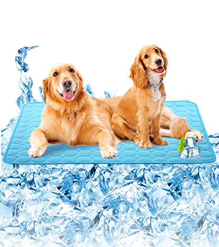 SOMOYA Kühlmatte für Hunde, Größe XXL, Hellblau von SOMOYA