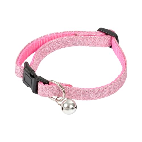 Love Story Katzenhalsband mit Glöckchen, 20 > 30 cm, Rosa von SONDEY