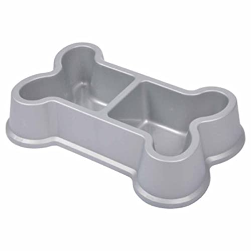 SONDEY Paris Prix Futternapf für Hunde, Knochenform, 35 cm, silberfarben SONDEY Paris Prix Futternapf für Hunde, Knochenform, 35 cm, silberfarben von SONDEY