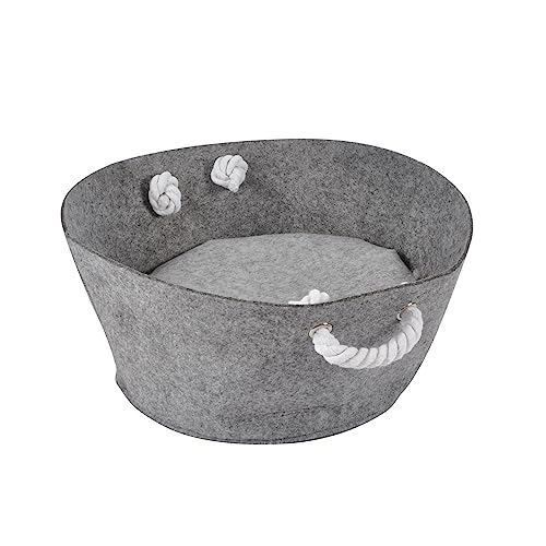 SONDEY Paris Prix Hunde- und Katzenbett, mit Griffen aus Seil, 40 cm, Grau SONDEY Paris Prix Hunde- und Katzenbett, mit Griffen aus Seil, 40 cm, Grau von SONDEY