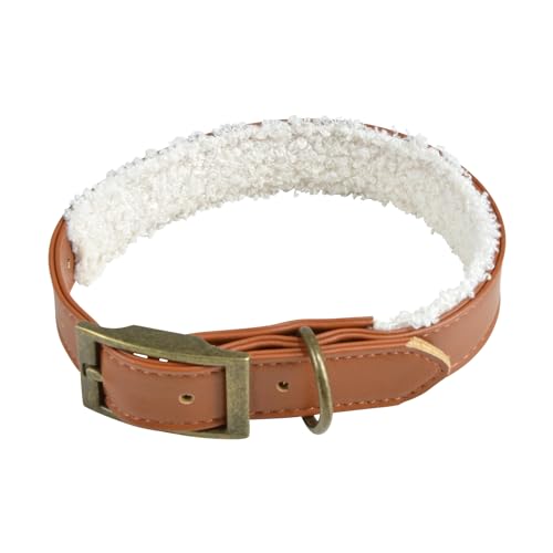 SONDEY Paris Prix Hundehalsband, Wooly, 50 cm, Cognac & Ecru von SONDEY