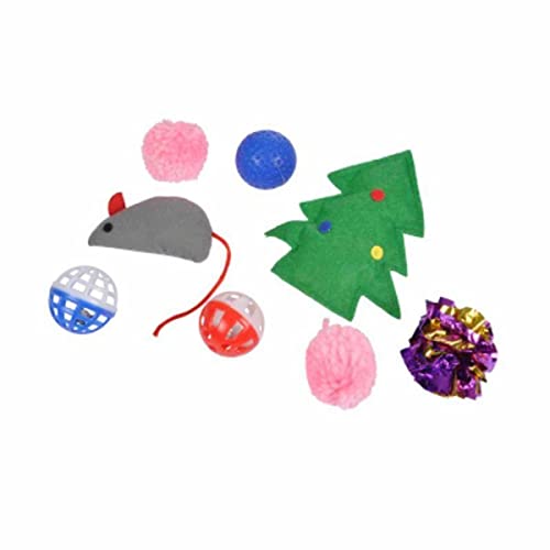SONDEY Paris Prix Katzenspielzeug, Weihnachtsstrumpf, 30 cm, mehrfarbig, 8 Stück SONDEY Paris Prix Katzenspielzeug, Weihnachtsstrumpf, 30 cm, mehrfarbig, 8 Stück von SONDEY
