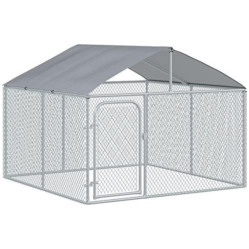 SONDEY Pawhut Hundezwinger mit Dach für Hunde, 5 m², Laufgitter, 230 x 230 x 175 cm, überdachter Raum, verzinkter Stahl SONDEY Pawhut Hundezwinger mit Dach für Hunde, 5 m², Laufgitter, 230 x 230 x 175 cm, überdachter Raum, verzinkter Stahl von SONDEY