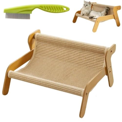 Cat Couch Scratcher, Multipurpose Furniture Protector, Compact Ideal for Bored Cats Indoor Pets, Play, Rest(A,64 * 20 * 11cm) von SONGDIQI