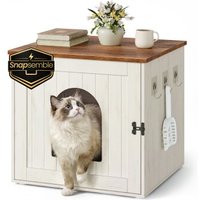 SONGMICS HOME Katzenklo-Schrank, Snapsemble - superschnelle Montage, Katzenschrank, doppelte Verschlüsse, Katzenhaus SONGMICS HOME Katzenklo-Schrank, Snapsemble - superschnelle Montage, Katzenschrank, doppelte Verschlüsse, Katzenhaus von SONGMICS HOME