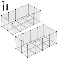 SONGMICS 2er set XXL Freigehege mit Bodenplatten von SONGMICS