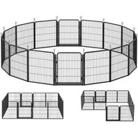 SONGMICS Flexibles Freigehege aus Rostfreiem Metall mit Tür, für Indoor und Outdoor L-XXL XXL SONGMICS Flexibles Freigehege aus Rostfreiem Metall mit Tür, für Indoor und Outdoor L-XXL XXL von SONGMICS