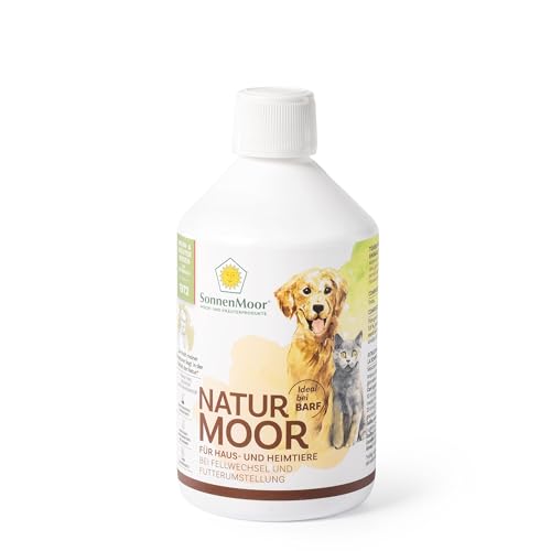 Sonnenmoor flüssiges Naturmoor für Tiere 500 ml - zur Unterstützung der Verdauung und der Abwehrkräfte bei Fellwechsel und Futterumstellung, zur Verdauungsregulierung von SonnenMoor