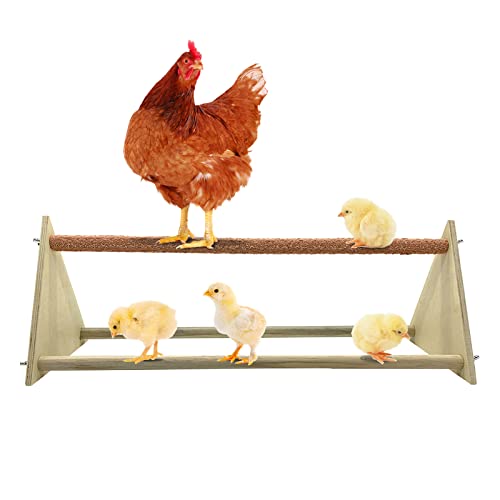 SOONHUA Hühnerstange Huhn Holz Ständer Huhn Roosting Chick Parrot Sitzstangen Spielzeug Vogel Ständer Rack für Hühner Hahn Große Vogel Papageien von SOONHUA