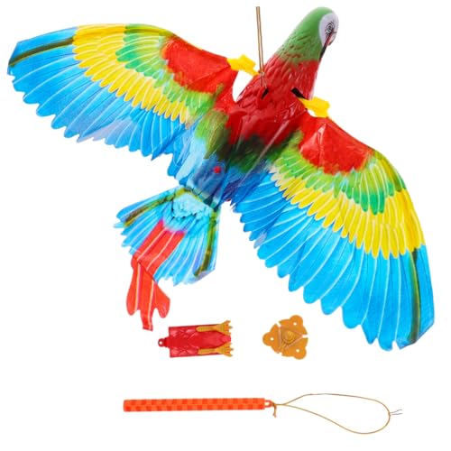 SOPOTUTU 1 Satz Interaktives Katzenspielzeug mit Vogel Design Musik und Licht für Kätzchen Fördert Aktivität und Bindung ohne Batterien Stab von SOPOTUTU