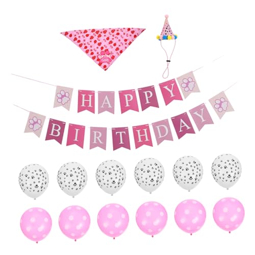 SOPOTUTU 1Satz Stylisches Welpenparty Dekorationsset Banner und Accessoires für Hundegeburtstagsfeiern Unvergessliche Feiern mit Ihrem Haustier Langlebig und Sicher SOPOTUTU 1Satz Stylisches Welpenparty Dekorationsset Banner und Accessoires für Hundegeburtstagsfeiern Unvergessliche Feiern mit Ihrem Haustier Langlebig und Sicher von SOPOTUTU
