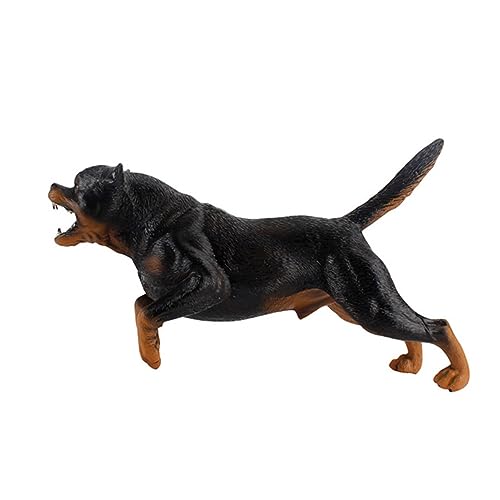 SOPOTUTU 1Stück Statisches Hundemodell Rottweiler Simulation Hundespielzeug Für Dekoration Und Lernen Langlebig Und von SOPOTUTU
