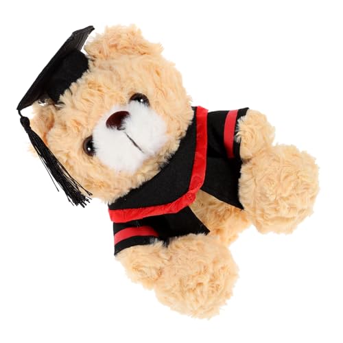 SOPOTUTU Abschluss Plüschbär mit Doktorhut Süßes Kuscheltier für Graduierungsfeiern aus Hochwertigem Material Dekoration für Schlafzimmer und Wohnzimmer Perfektes zur des Doktortitels von SOPOTUTU