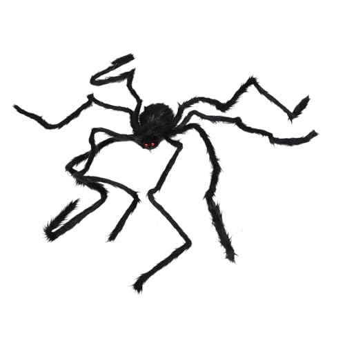 SOPOTUTU Halloween XXL Schwarze Spinne Haustierdekoration Gruselig Lustiges Ornament für Hunde und Katzen Kreatives Halloween Deko Accessoire für Party und Innenräume SOPOTUTU Halloween XXL Schwarze Spinne Haustierdekoration Gruselig Lustiges Ornament für Hunde und Katzen Kreatives Halloween Deko Accessoire für Party und Innenräume von SOPOTUTU