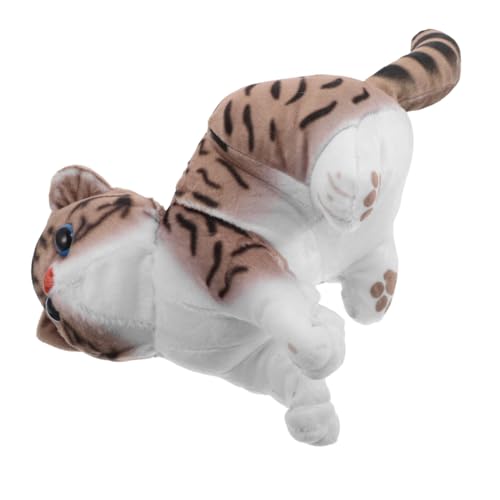 SOPOTUTU Katzen Plüschtier Niedliches Cartoon Haustier Spielzeug Realistische Katzenfigur Für Deko Und Spielzeug Weich Und Flauschig Für Home Decor Sammlerstück von SOPOTUTU