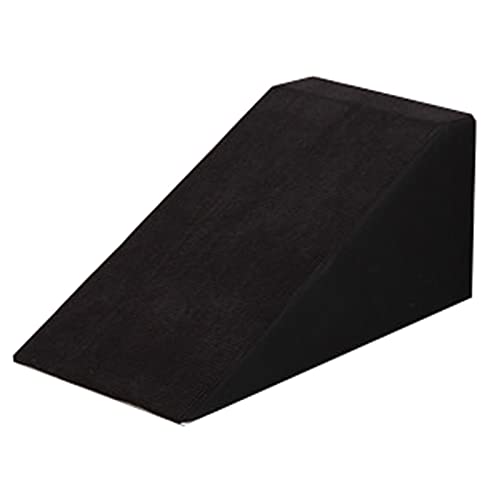 Haustierrampe für Innen/Bett/Couch, leichte Schaumstoff-Haustiertreppe für Katzen/kleine/mittlere Hunde, rutschfeste, abnehmbare Hunderampe (Farbe: Schwarz, Größe: hoch 30 cm/11,8 Zoll) von SORVA