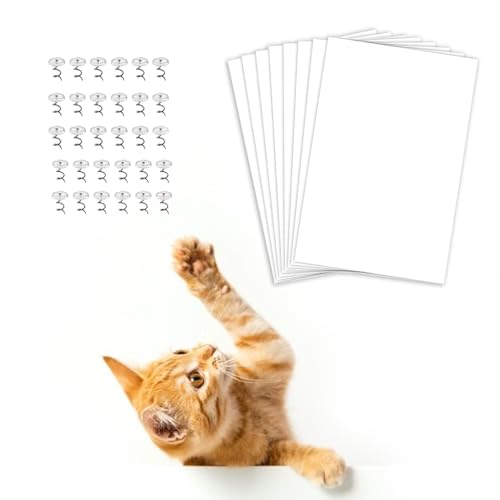SB® 6 x Sofaschoner für Katzen, 30 x 20 cm + Reißzwecken, Kratzschutz für Haustiere für alle Arten von Möbeln von SOTO BLANCO