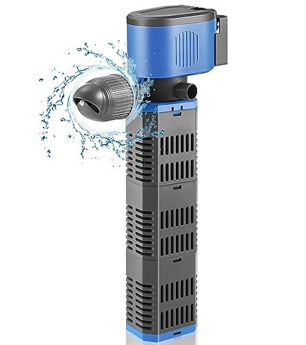 SOUSLOW 11 W/23 W/31 W/42 W Interner Aquariumfilter mit Durchfluss für sauberes Wasser, einstellbarer Luftstrom, geräuscharm und leise (31 W) von SOUSLOW