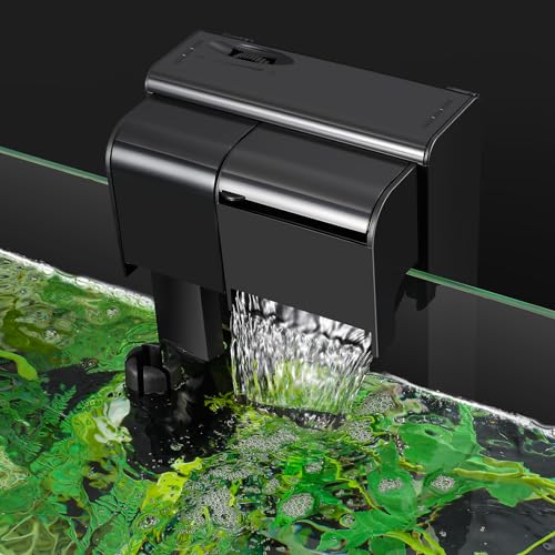 SOUSLOW 5w Filter für Aquarium, Fischtankfilter, Einstellbarer Wasserfluss, Sauerstoffzirkulation Wasserfall, Wasserfallfilter, 450 l/h für 10-100 Liter Fischtank SOUSLOW 5w Filter für Aquarium, Fischtankfilter, Einstellbarer Wasserfluss, Sauerstoffzirkulation Wasserfall, Wasserfallfilter, 450 l/h für 10-100 Liter Fischtank von SOUSLOW