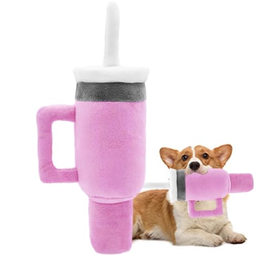 Cup Hundespielzeug – Welpen-Zahnspielzeug, Zahnen Kauspielzeug | Mehrzweck-Plüsch-Kauen, interaktives Welpenspielzeug, bequemes quietschendes Kauspielzeug für Haustiere, Zahnreinigung Cup Hundespielzeug – Welpen-Zahnspielzeug, Zahnen Kauspielzeug | Mehrzweck-Plüsch-Kauen, interaktives Welpenspielzeug, bequemes quietschendes Kauspielzeug für Haustiere, Zahnreinigung von SOYDAN