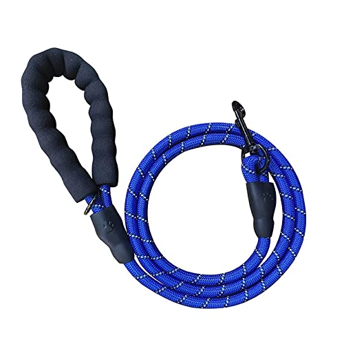 Hundeleine for Gassigehen, Hundekettentraining, mittelgroße und große Hundeleine, Dicke Anti-Würgegriff-Leine, Dunkelblau/643 (Color : Dark Blue) von SOYDAN