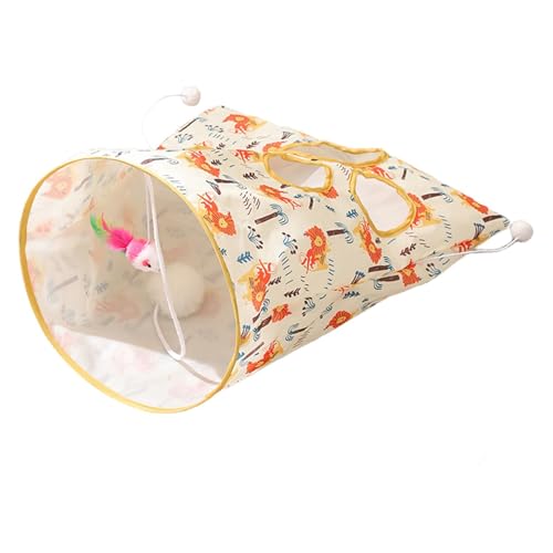Indoor Katzentunnel, Kleiner Katzentunnel, Knistertasche Katzentunnel Spielzeug, Katzenspieltunnel Spielzeug mit 1 Kleine Maus, 3 Spielzeugbälle, Verstecken und Verstecken für Kätzchen Indoor Katzentunnel, Kleiner Katzentunnel, Knistertasche Katzentunnel Spielzeug, Katzenspieltunnel Spielzeug mit 1 Kleine Maus, 3 Spielzeugbälle, Verstecken und Verstecken für Kätzchen von SOYDAN