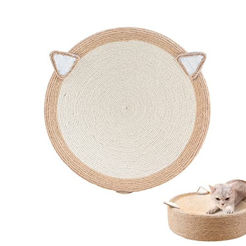 Kratzbaum für Katzen, recycelbar, oval, Sisal, Kratzmatte für Katzen, Kratzbaum zum Schleifen von Krallen und zum Schutz von Möbeln Soydan Kratzbaum für Katzen, recycelbar, oval, Sisal, Kratzmatte für Katzen, Kratzbaum zum Schleifen von Krallen und zum Schutz von Möbeln Soydan von SOYDAN
