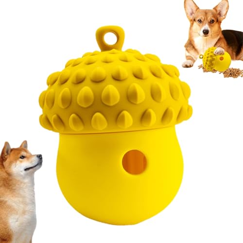 Leckerli-Spender Hundespielzeug, Hundefutterball, Hundeleckerli-Spender Hund Langeweile Buster Snack Dispensing Spielzeug, Langeweile Buster Eichel Spielzeug Ball, Haustiertraining Silikon Leckfutter Leckerli-Spender Hundespielzeug, Hundefutterball, Hundeleckerli-Spender Hund Langeweile Buster Snack Dispensing Spielzeug, Langeweile Buster Eichel Spielzeug Ball, Haustiertraining Silikon Leckfutter von SOYDAN