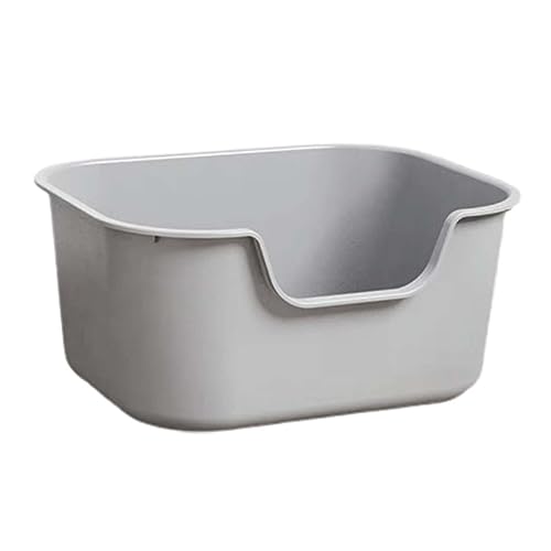 Offene Katzentoilette for Haustiere mit hoher Seite, Katzentoilette, robuster Sandkastenbehälter, Katzentoilette, Katzentoilette for Hauskatzen, Grau/128 Offene Katzentoilette for Haustiere mit hoher Seite, Katzentoilette, robuster Sandkastenbehälter, Katzentoilette, Katzentoilette for Hauskatzen, Grau/128 von SOYDAN