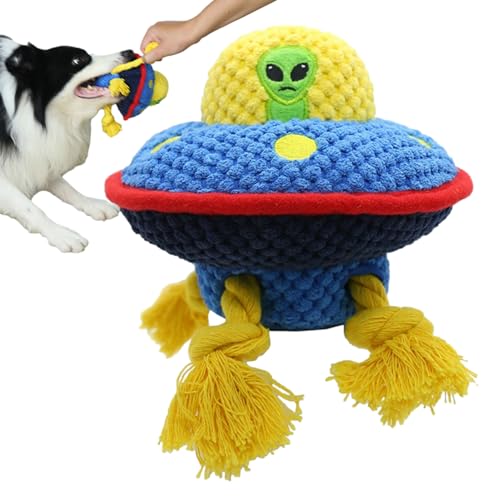 SOYDAN Flauschiges Spielzeug für Welpen, Spielzeug zum Zahnen von Hunden | Indoor Welpen Spielzeug im UFO-Design | Robustes, entzückendes und weiches Quietschspielzeug SOYDAN Flauschiges Spielzeug für Welpen, Spielzeug zum Zahnen von Hunden | Indoor Welpen Spielzeug im UFO-Design | Robustes, entzückendes und weiches Quietschspielzeug von SOYDAN