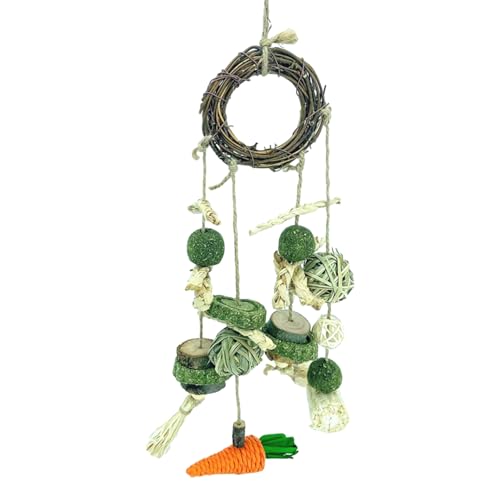 SOYDAN Hangings Bunny Toys Kauspielzeug für Kaninchen, Meerschweinchen, Chinchillas, Hamster, verbessert die Zahngesundheit, Vogelspielzeug für Papageien SOYDAN Hangings Bunny Toys Kauspielzeug für Kaninchen, Meerschweinchen, Chinchillas, Hamster, verbessert die Zahngesundheit, Vogelspielzeug für Papageien von SOYDAN