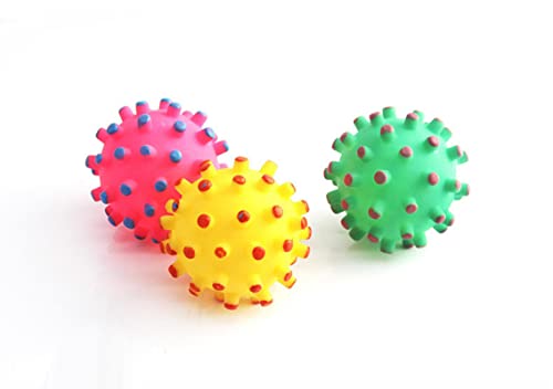 SOYDAN Hund Katze Gummi Hundespielzeug Klangball Gummiball Kleiner Stachelball Robustes Haustier Stachelballspielzeug Tricolor Zufällige Packung /642 SOYDAN Hund Katze Gummi Hundespielzeug Klangball Gummiball Kleiner Stachelball Robustes Haustier Stachelballspielzeug Tricolor Zufällige Packung /642 von SOYDAN