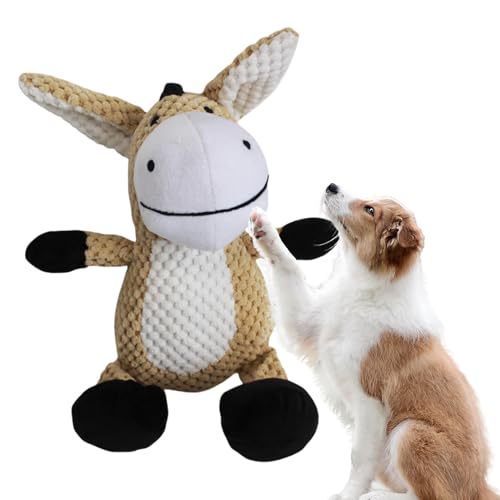 SOYDAN Kauspielzeug für Hunde, Plüschtiere für Hunde | Plüsch-Esel zum Beißen für Hunde - Reduzieren Sie Langeweile für Hunde, leicht zu reinigendes Plüschspielzeug für Camping, Geschäft SOYDAN Kauspielzeug für Hunde, Plüschtiere für Hunde | Plüsch-Esel zum Beißen für Hunde - Reduzieren Sie Langeweile für Hunde, leicht zu reinigendes Plüschspielzeug für Camping, Geschäft von SOYDAN
