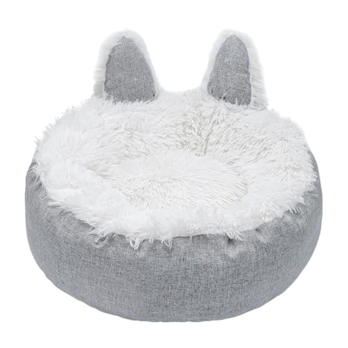 SOYDAN Rundes Plüsch-Haustierbett, niedliches Plüschbett, rutschfestes Kissen, weiches Hundebett mit wasserdichter und staubdichter Unterseite, Samtstoff, rundes Haustierbett SOYDAN Rundes Plüsch-Haustierbett, niedliches Plüschbett, rutschfestes Kissen, weiches Hundebett mit wasserdichter und staubdichter Unterseite, Samtstoff, rundes Haustierbett von SOYDAN