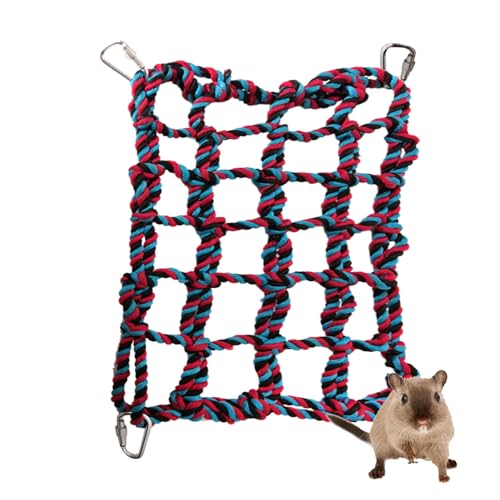 Schaukelnetz für Papageien, Kletternetz für Vögel - Geflochtenes waschbares Seilnetz für Vogelruhe - Produkte für Vogelübungen, Hängematte für Kleine Soydan Schaukelnetz für Papageien, Kletternetz für Vögel - Geflochtenes waschbares Seilnetz für Vogelruhe - Produkte für Vogelübungen, Hängematte für Kleine Soydan von SOYDAN